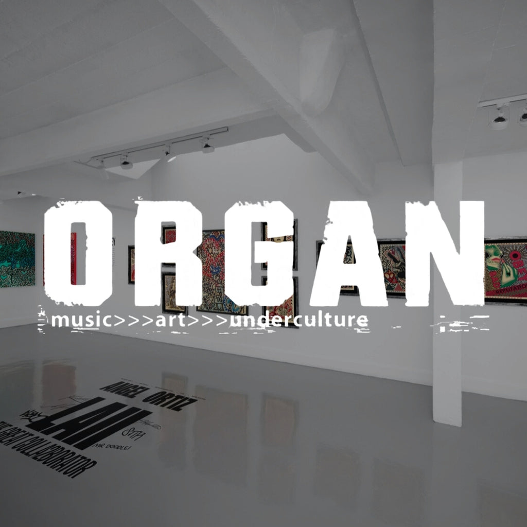 ORGAN THING - ANGEL ‘LA II’ ORTIZ, THE GREAT COLLABORATOR AT D’STASSI ART, EAST LONDON – IT CERTAINLY WAS BUSY, WAS IT JUST ABOUT THE GRAFF/STREET ART HISTORY THOUGH? BITS OF STIK, SHEPHARD FAIREY, COLLABORATIONS WITH THE LATE RICHARD HAMBLETON…
