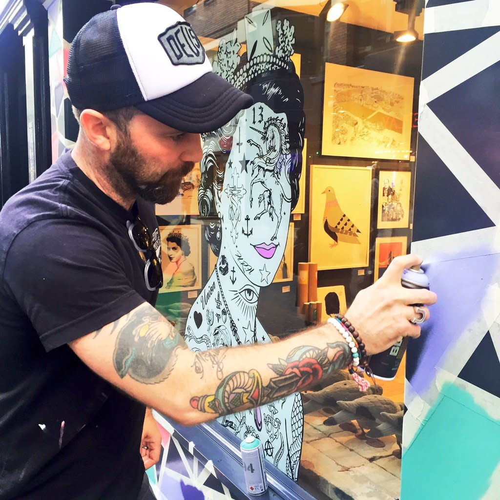 ANTHONY 'RUGMAN' MCEWAN - POP-STYLE CANVASES, BIKER SCULPTURES AND A SELECTION OF STRIKING EDITIONS FOR D'STASSI ART