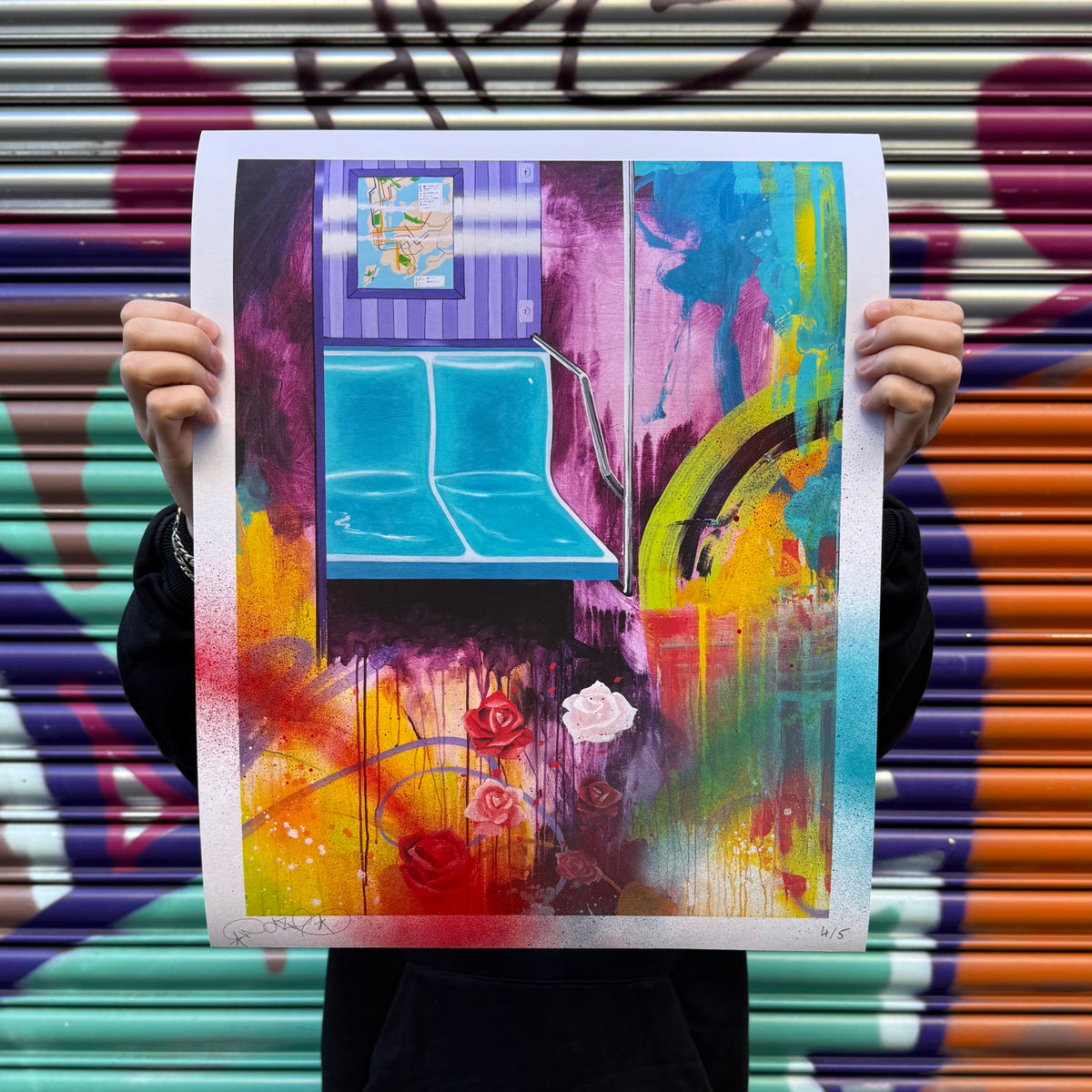 4/5 Hand Hand embellished Corner Seat print by Daze