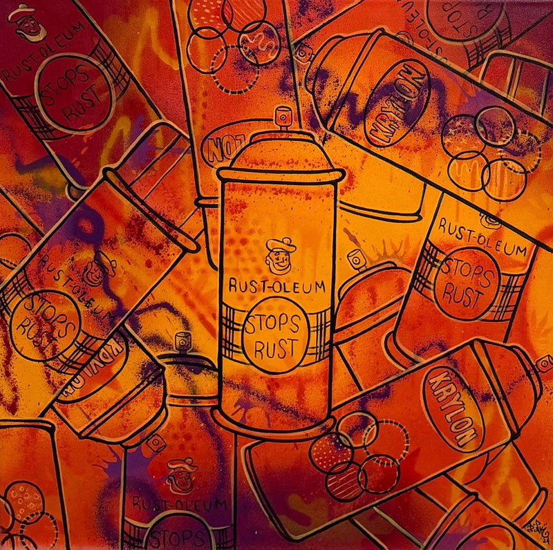 Eclectic Orange Cans, 2023